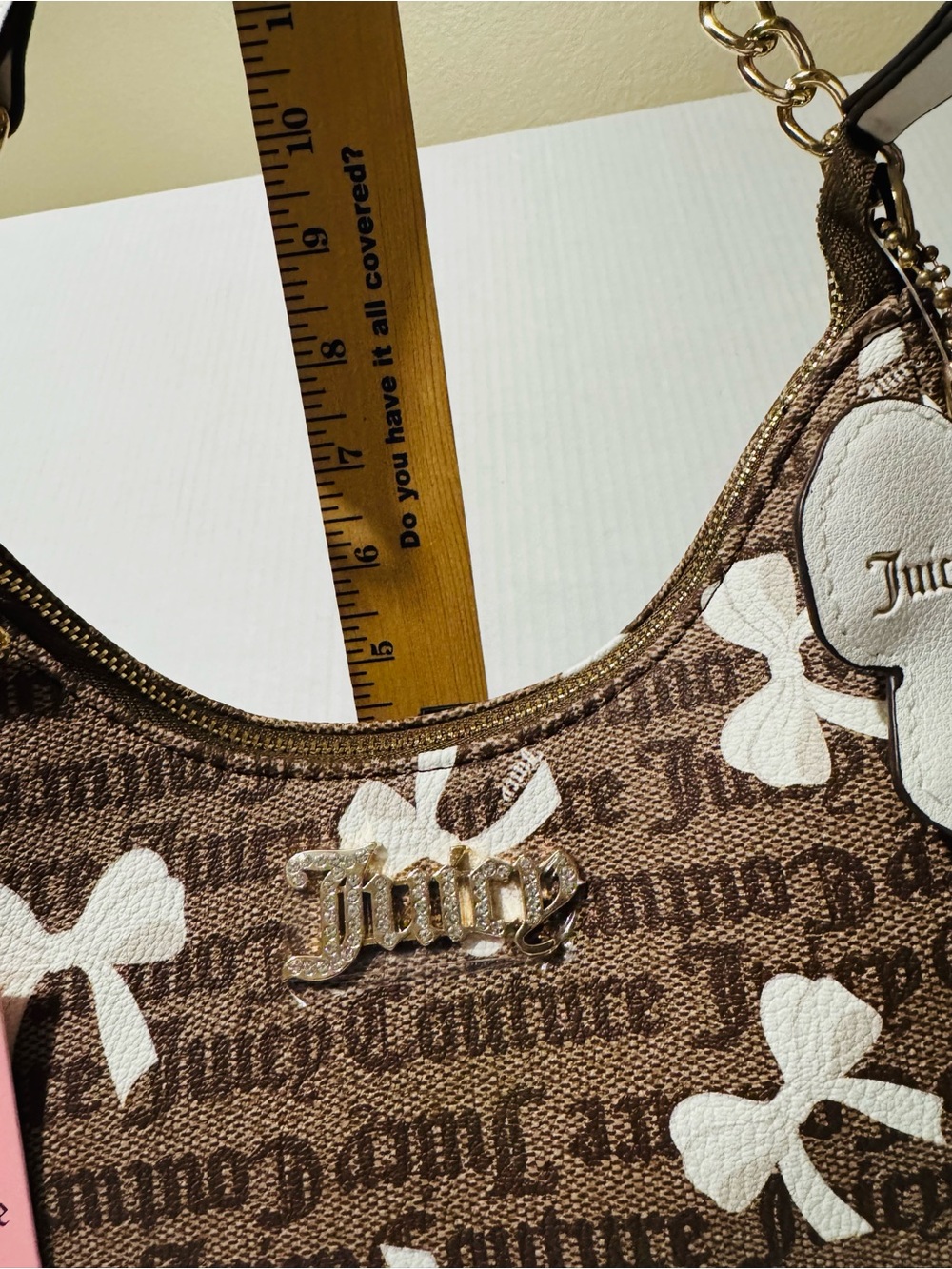 Juicy Couture simply sweet coho shoulder bag with white bows BNWT - Picture 6 of 9